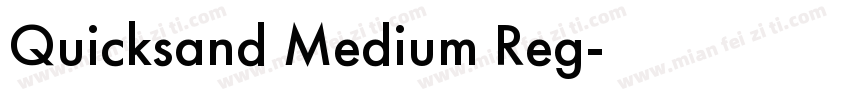 Quicksand Medium Reg字体转换